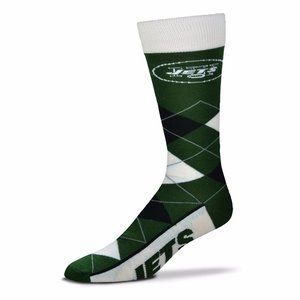 New York Jets Socks Argyle Unisex Crew Cut‎ - One Size Fits Most